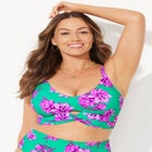 Cut Out Longline Bikini Top image number null