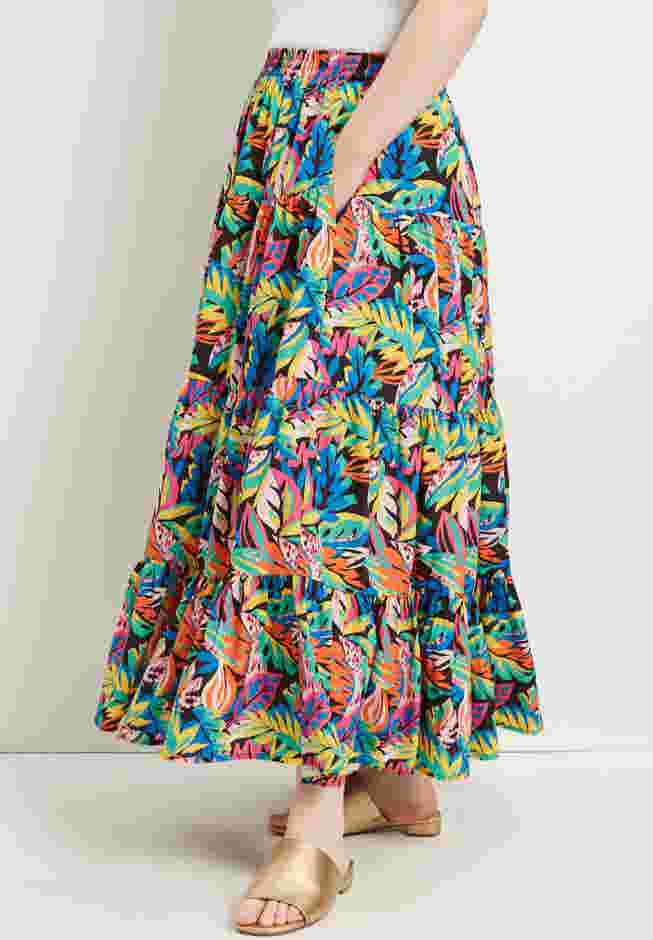 Tiered Midi Skirt image number 3
