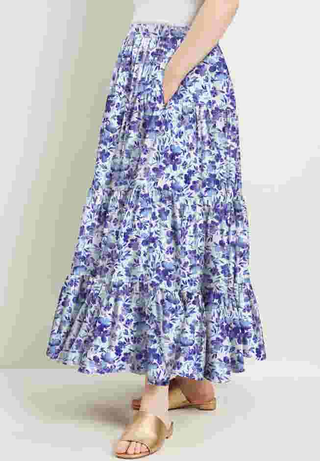Tiered Midi Skirt image number 2