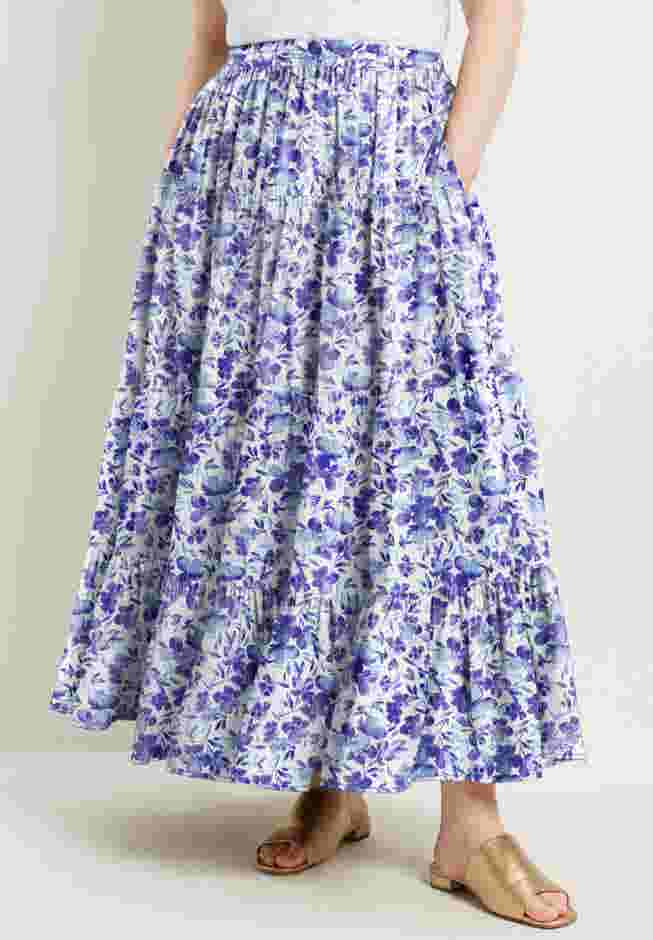 Tiered Midi Skirt image number 0