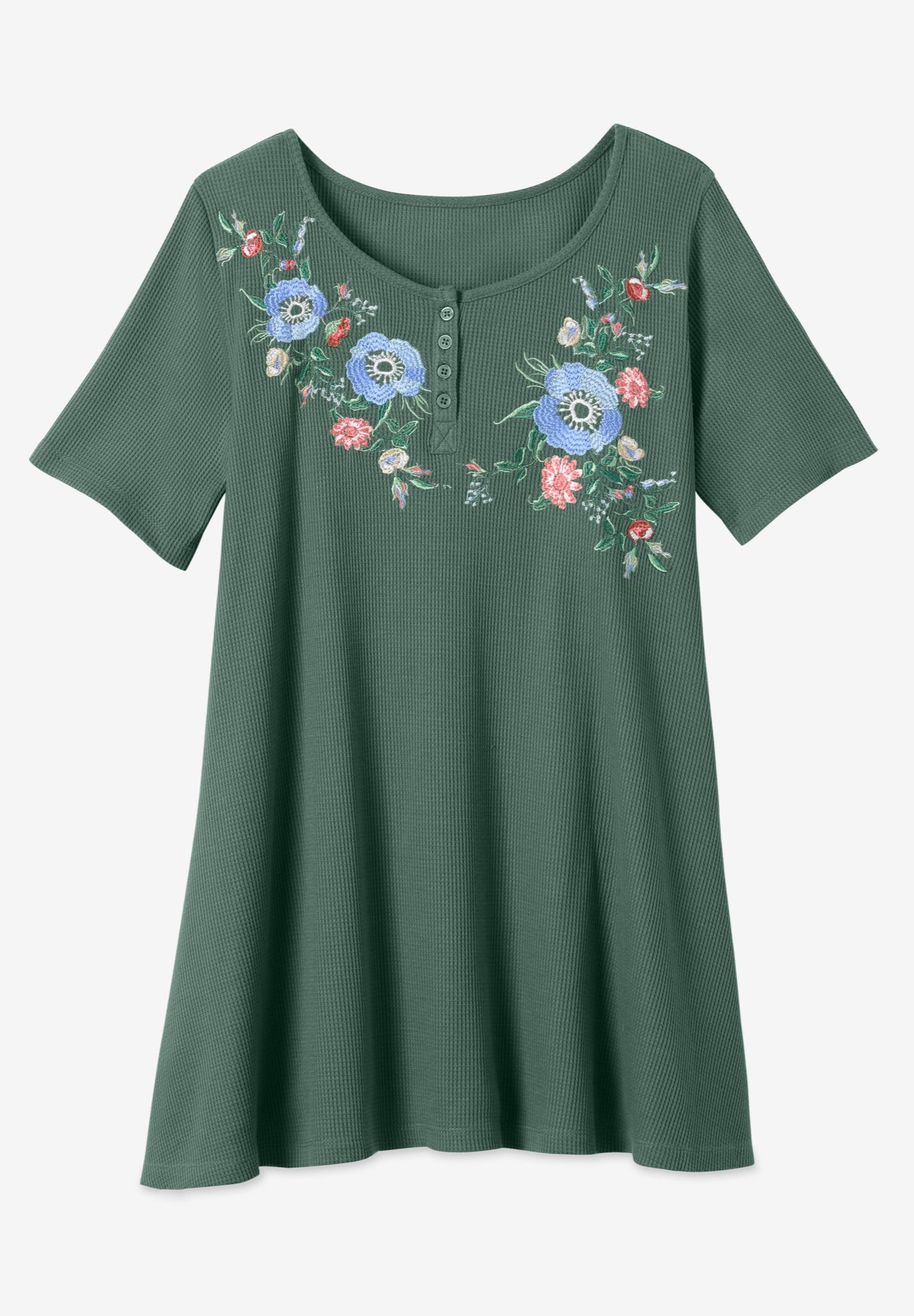 Embroidered Thermal Tunic image number 1