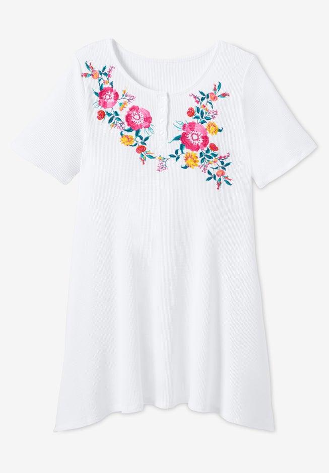 Embroidered Thermal Tunic image number 2