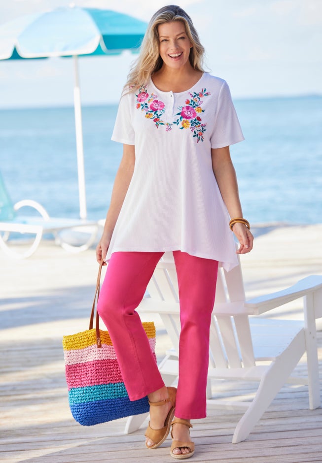 Embroidered Thermal Tunic image number 4