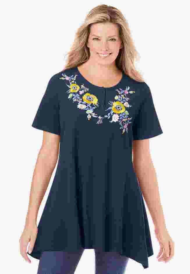 Embroidered Thermal Tunic image number 0