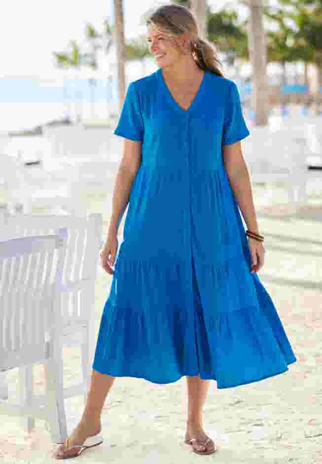 Gauze Tiered Dress image number 1