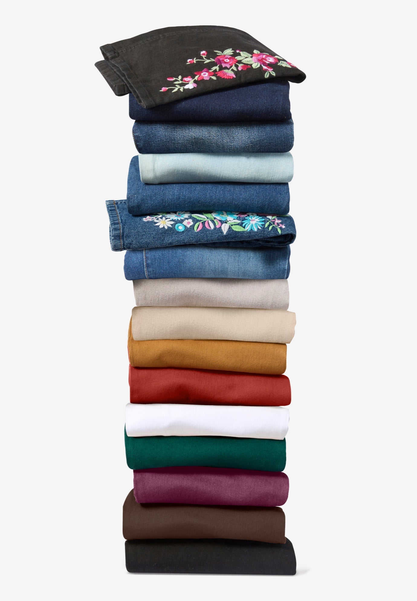 Stretch Denim Five-Pocket Bootcut Jeans image number 2