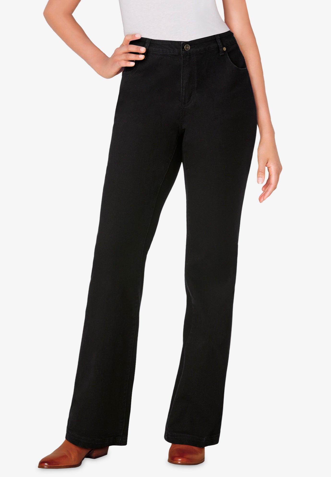 Stretch Bootcut Clean Jeans image number 1