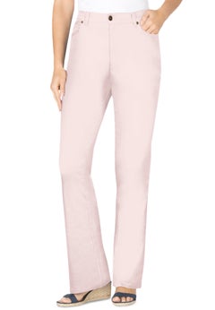 Stretch Denim Five-Pocket Bootcut Jeans