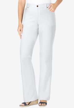 Stretch Denim Five-Pocket Bootcut Jeans