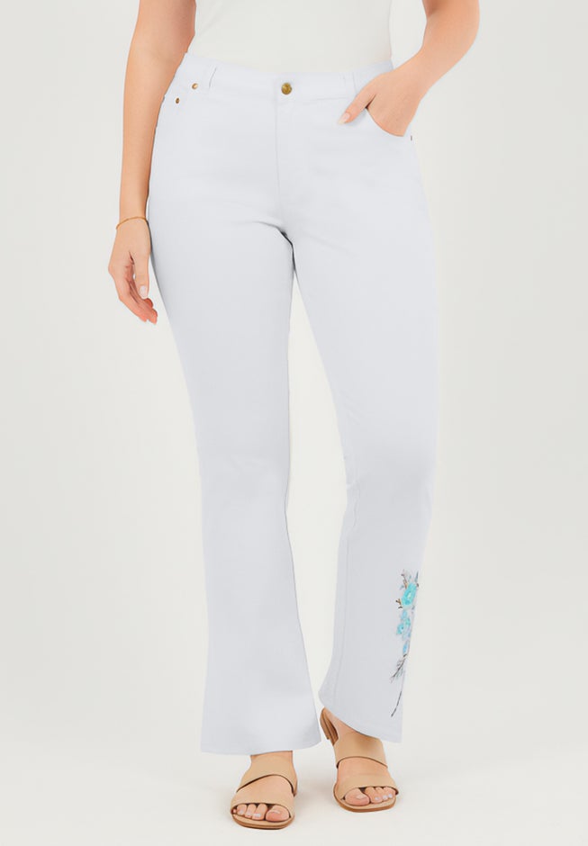 Stretch Denim Five-Pocket Bootcut Jeans image number 1