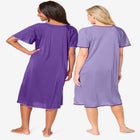 2-Pack Short Silky Gown image number null