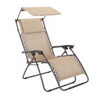 350 lbs. Weight Capacity Zero Gravity chair with Canopy image number null