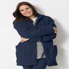 Short Hooded Berber Fleece Jacket image number null