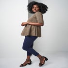 Stretch Cotton Peplum Tunic image number 1