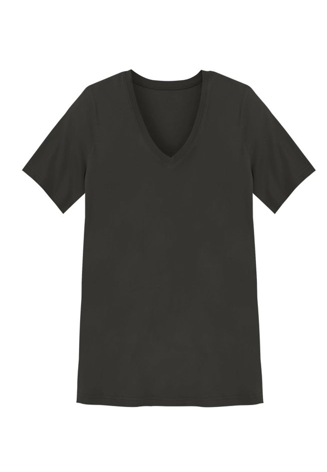 Perfect Short-Sleeve V-Neck Tunic image number 1