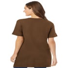 Perfect Short-Sleeve V-Neck Tunic image number null