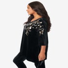 Velour Hanky Hem Tunic image number null