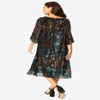 Velvet Burnout Swing Dress image number null