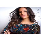 Velvet Burnout Swing Dress image number null