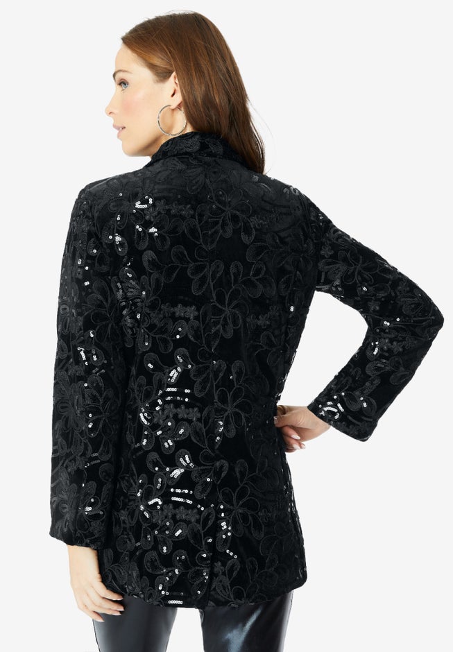 Statement Sequin Blazer image number null