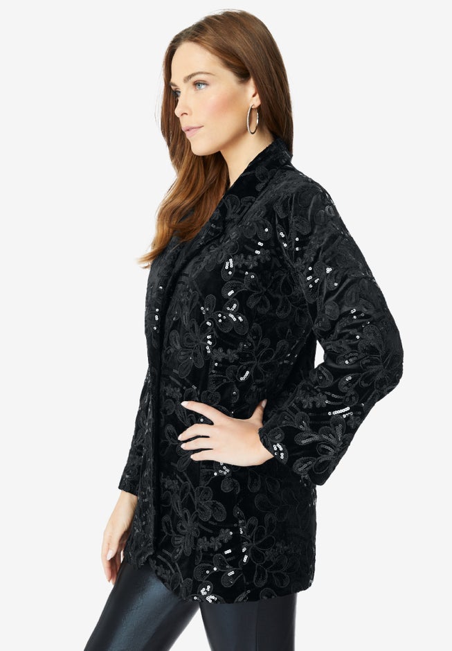 Statement Sequin Blazer image number null