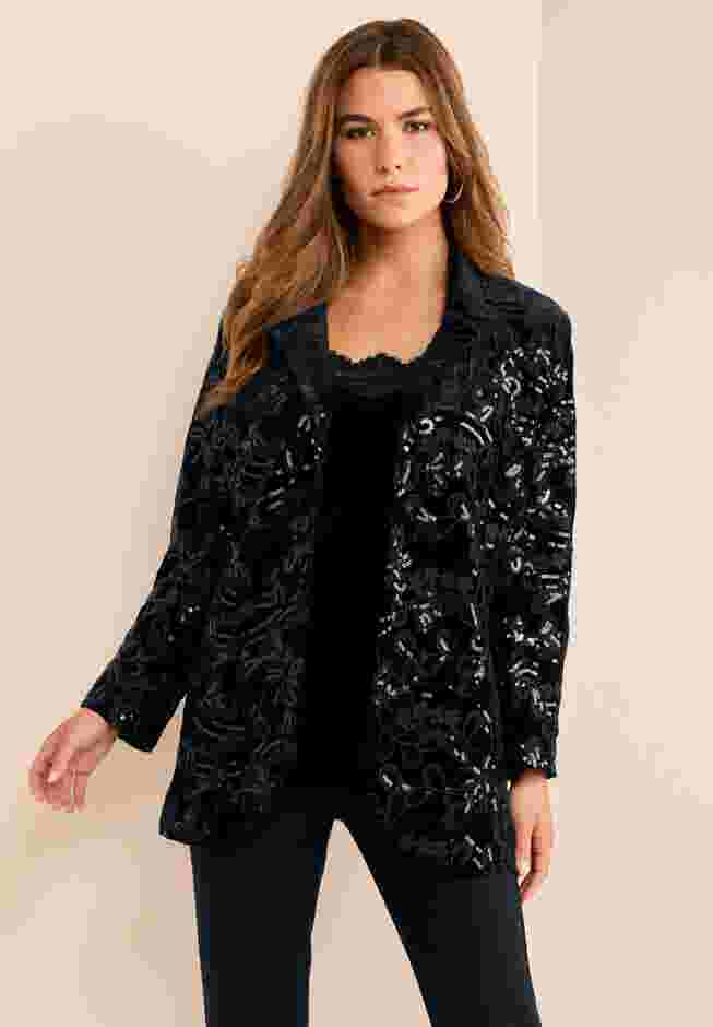 Statement Sequin Blazer image number 0