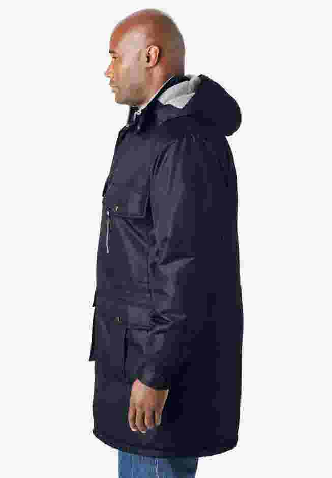 Longer-length Boulder Creek fleece-lined parka image number 2