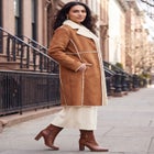 Faux Shearling Midi Coat image number 2