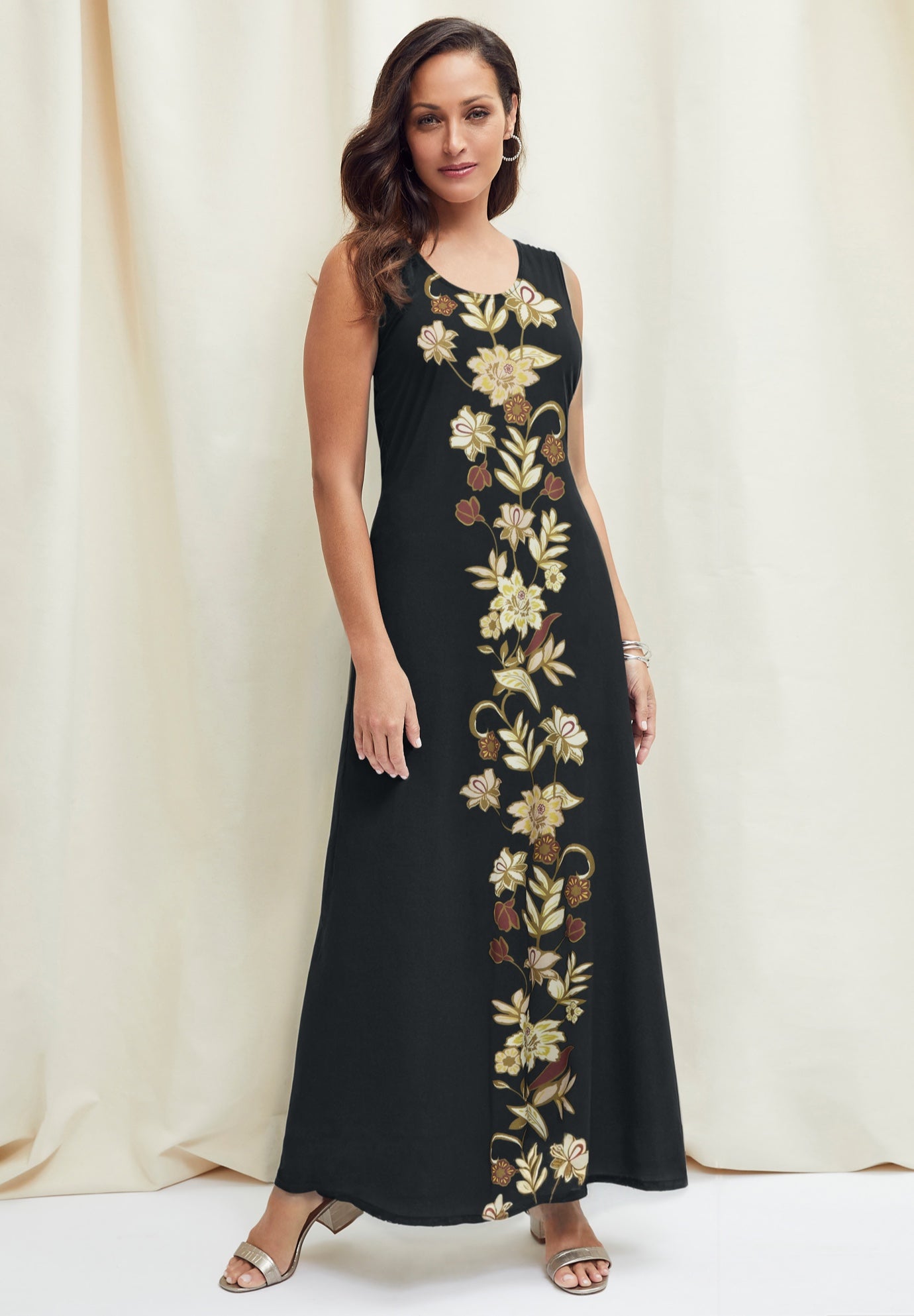 Stretch Knit Tank Maxi Dress image number 0