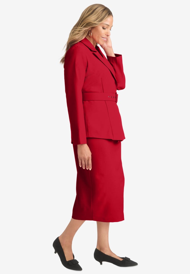 Belted Skirt Suit image number 2