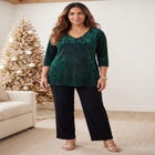 AnyWear Burnout V-Neck Tunic image number 0