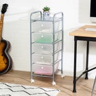 5-Drawer Rolling Storage Cart image number null