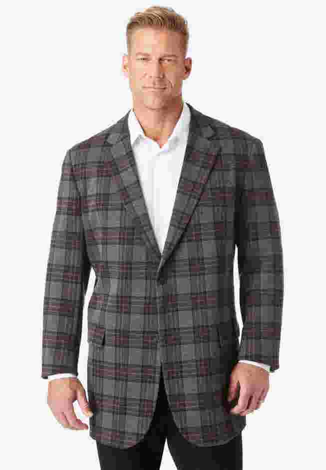 Ponte stretch knit blazer image number 0
