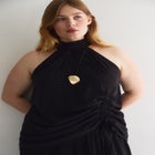 Asymmetric Hem Halter Top image number 3