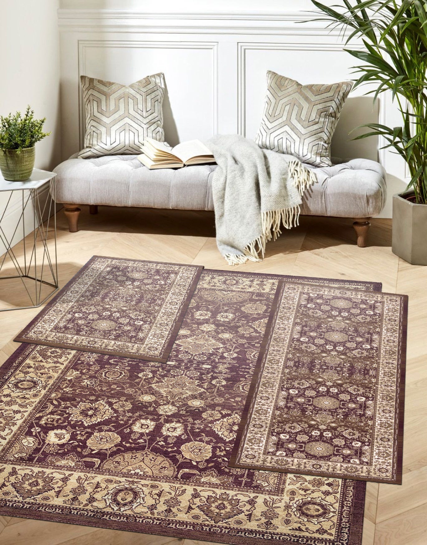 3-Pc. Paris Washable Rug Set image number 0