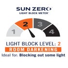 Sun Zero&trade; Lily Garden Textured Rod-Pocket Panel image number null