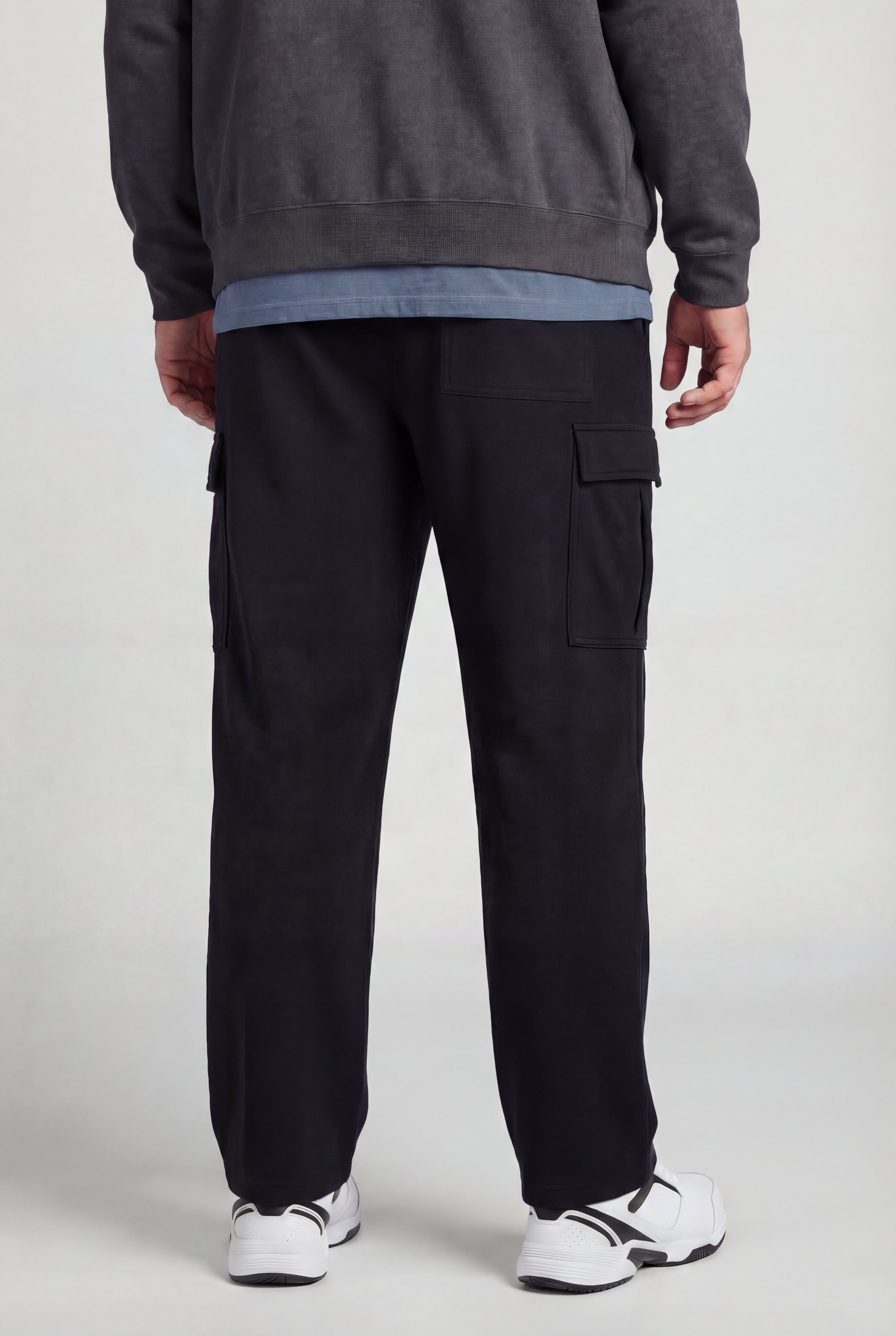 Men&rsquo;s Big & Tall Lightweight Jersey Cargo Sweatpants image number 2