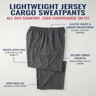 Lightweight Jersey Cargo Sweatpants image number null