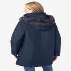 Faux Fur Down Parka Coat image number null