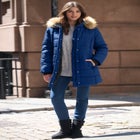Plus Size Classic Length Puffer Coat image number null