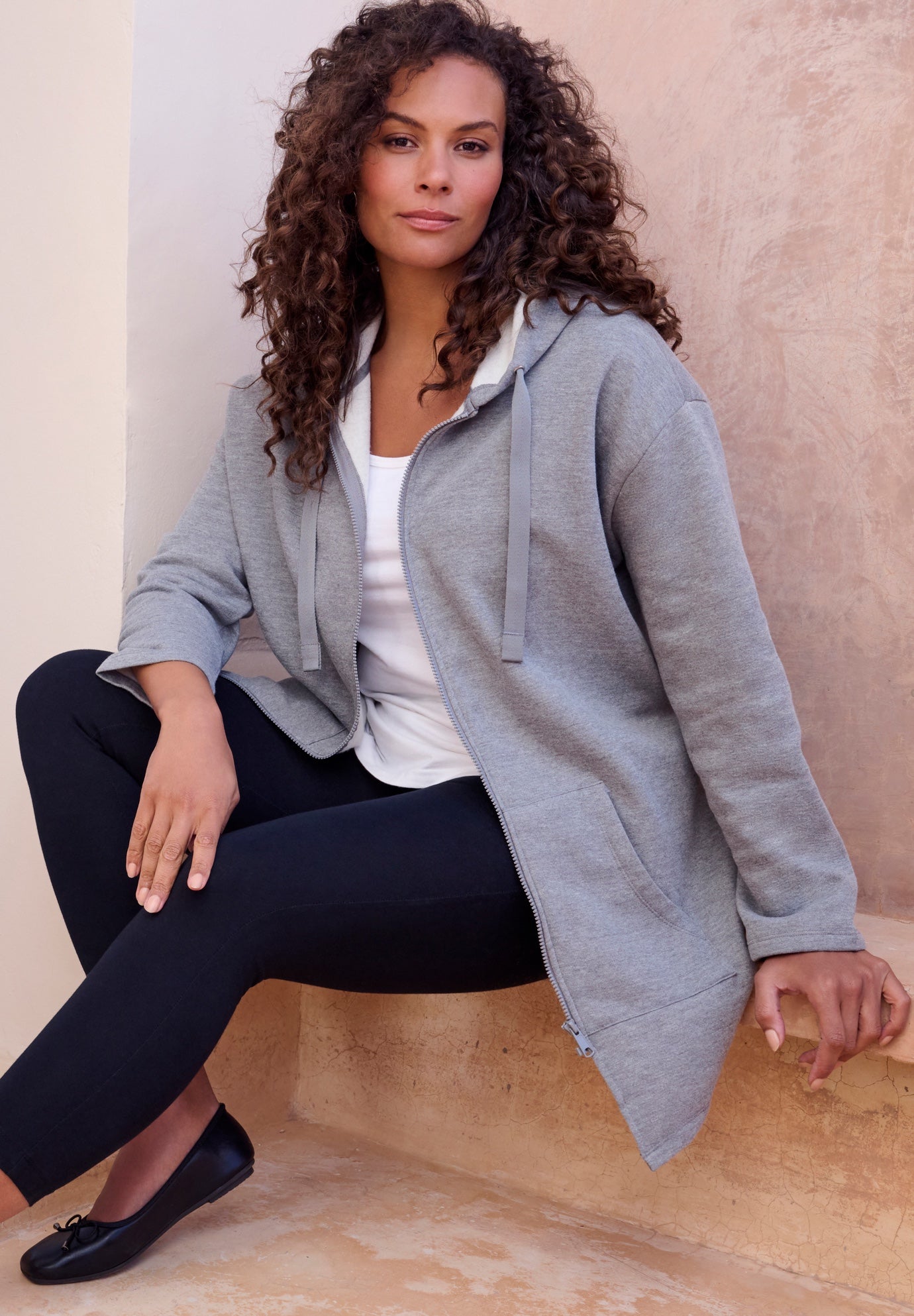 Fleece Zip Hoodie Sweatshirt image number 0