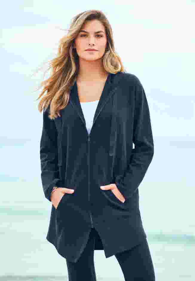 Fleece Zip Hoodie Sweatshirt image number 3