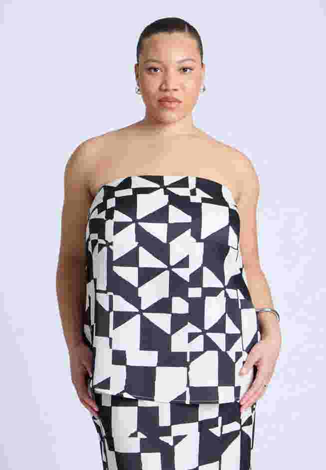 Column Satin Tube Top image number 0