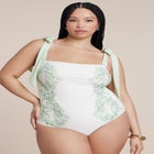 Tie Strap One Piece-Braided Petals image number null