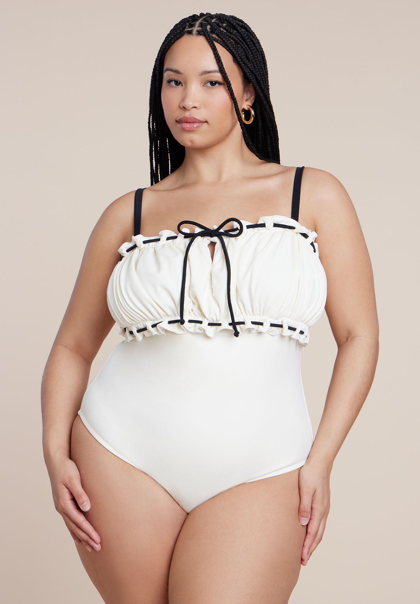 Ruched Bandeau One Piece image number 0