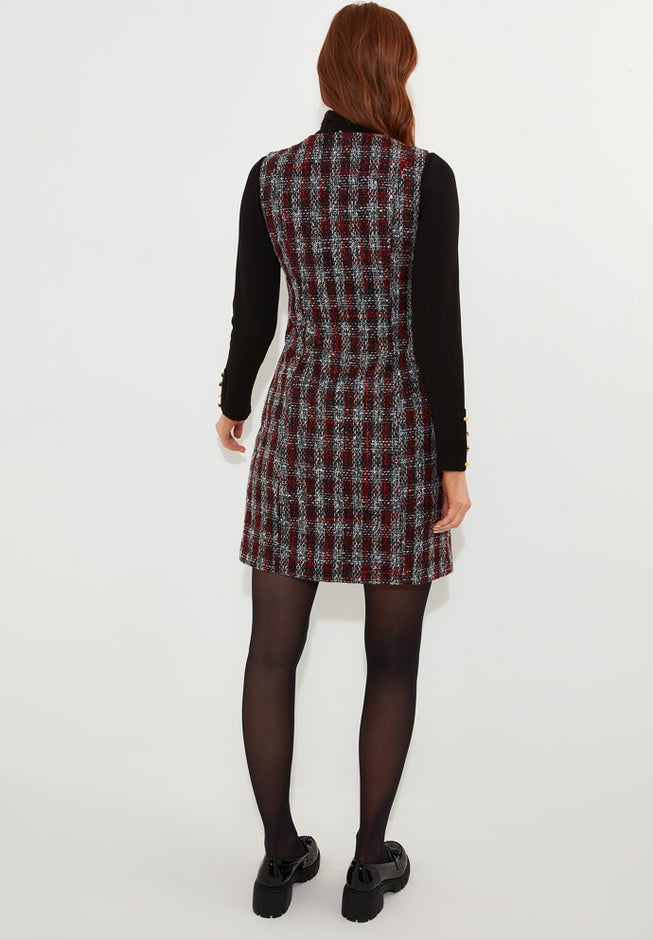 Sleeveless Tweed Dress image number 4