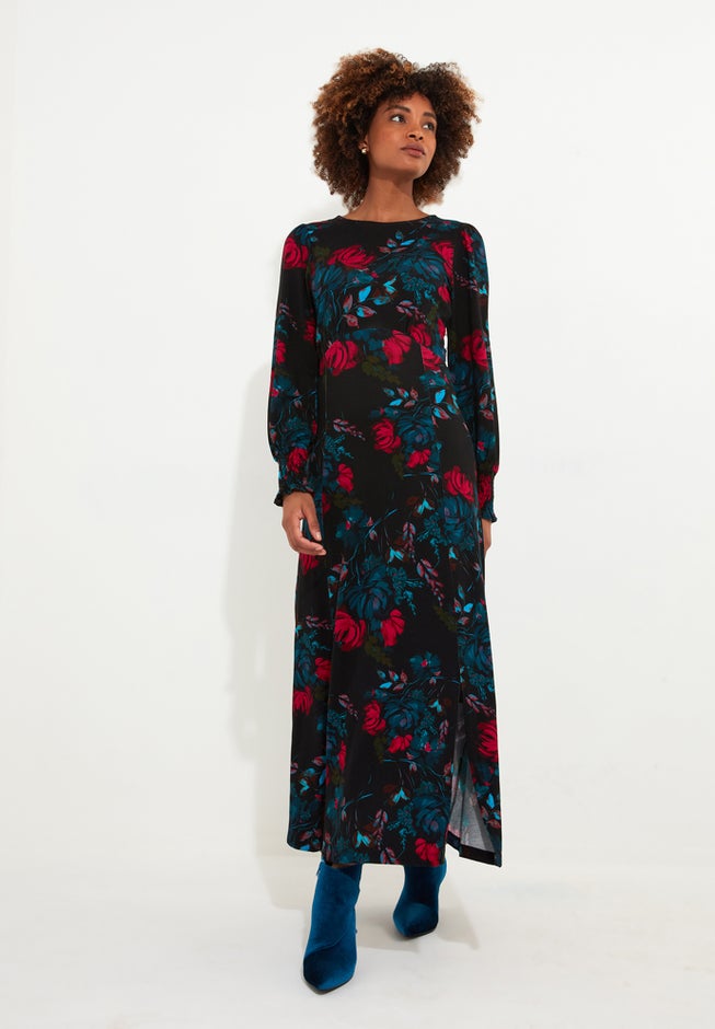 Stretch Knit Jersey Maxi Dress image number 2
