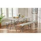6’ Fold-In-Half Resin Table image number null