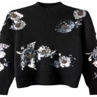 Mockneck Shimmer Sweater image number null