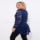 V-Neck Zip Lace Tunic image number null